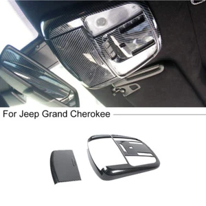 Cubierta de panel de lámpara de luz de lectura de techo de fibra de carbono para Grand Cherokee 2011+ - Imagen 1 de 11