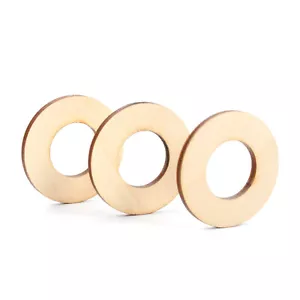 Zuschnitt Ring 3mm Sperrholz Scheibe mit Loch Holzring zum Basteln DIY - Bild 1 von 6