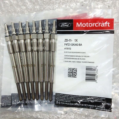 8PCS Genuine Motorcraft ZD-11 F4TZ-12A342-BA Glow Plugs For F250 F350 E-350 7.3L Foto 1 de 4