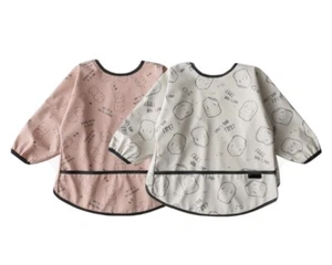 Waterproof Bibs Toddler Long Sleeve Feeding Bib With Food Catcher - Picture 1 of 3