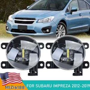 2PCS LED Front Clear Fog Lights For Subaru Impreza 2012-2019 Front Bumper Lamps - Picture 1 of 11