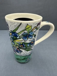 CHALEUR Masters Collection VAN GOGH Irises TRAVEL MUG & LID Tumbler EXCELLENT - Picture 1 of 10