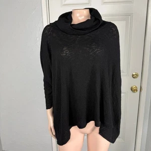 Suéter para mujer Free People Beach M World Traveler cuello alto capucha algodón H28 - Imagen 1 de 6