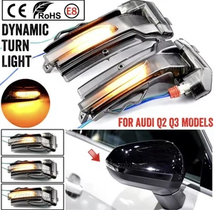 AUDI Q2 Q3 INDICATORI FRECCE DINAMICHE PER SPECCHIETTI CALOTTE 📦24 ORE - Foto 1 di 5