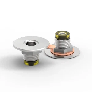 Source 510 Konnektor V.3, gefedert, für Akkuträger/Tubes, 22/30mm, silber/schwar - Picture 1 of 6