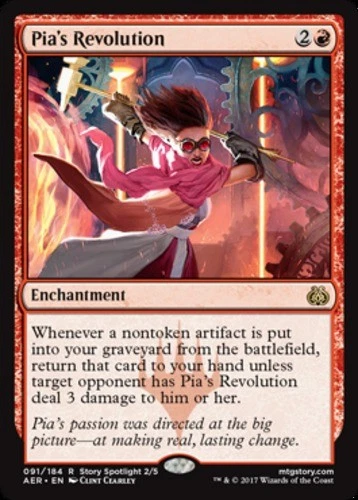 Pia's Revolution x1 Magic the Gathering 1x Aether Revolt mtg card - Image 1 of 1