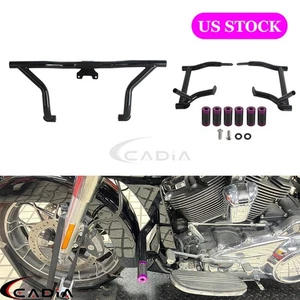 Highway Crash Bar Saddlebag Brackets For Harley Street Road Electra Glide '14-Up - Bild 1 von 9