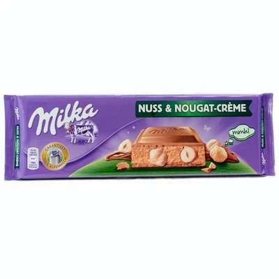 Barra de chocolate crema de turrón de nuez milka - 300 g Foto 1 de 3