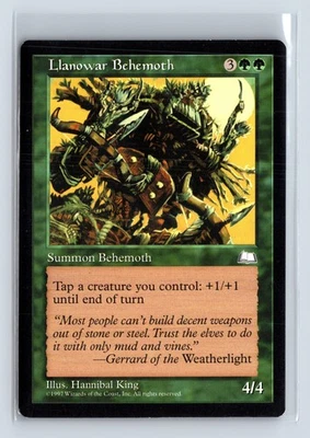 (2x) LLANOWAR BEHEMOTH – MTG Magic the Gathering Card – Weatherlight – Uncommon - Image 1 of 4