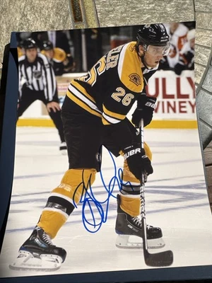 Blake Wheeler Hand Signed 8x10 Photo Boston Bruins NHL Foto 1 de 4