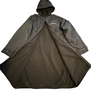 Parka da bagno con cappuccio foderato in morbido pile Scuba Max nero 2XL nuovo senza etichette - Foto 1 di 7
