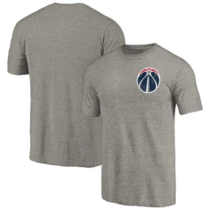Para hombres Gris Washington Wizards Logo Primario Pecho Izquierdo Envejecido Tri-Mezcla - Imagen 1 de 3