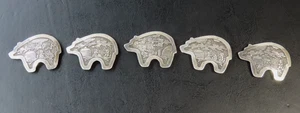 READ Navajo Storyteller Concho Sterling Silver Bear Shaped 5 Piece Signed By B - Picture 1 of 9