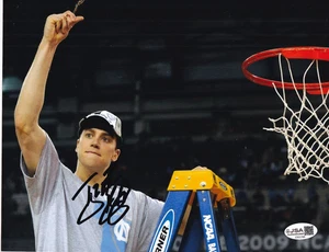 TYLER HANSBROUGH signed (NORTH CAROLINA TAR HEELS) basketball 8X10 JSA C105786 - Picture 1 of 1