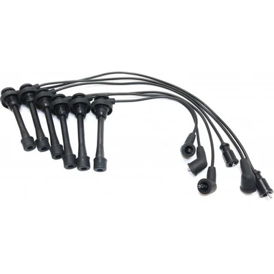 Juego de 6 cables de bujía para Mitsubishi Montero 1997-2002 acabado negro 5 mm de largo Foto 1 de 4