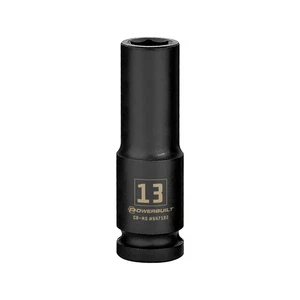 Powerbuilt 1/2 Inch Drive x 13 MM 6 Point Deep Impact Socket - 647182 - Picture 1 of 5
