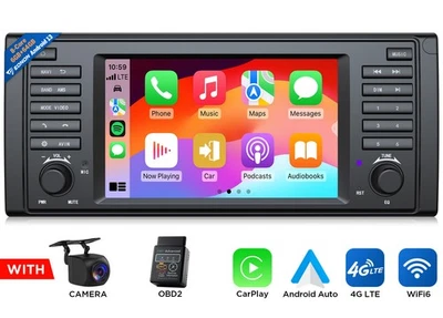 CAM+OBD+Eonon Android 13 Octa Core 7" Car Radio GPS Stereo For BMW E39 1995-2003 - Image 1 of 4