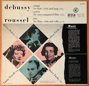 LILLIAN & HARRY FUCHS Debussy Roussel Sonatas DECCA 1955 LP RARE NM- - Picture 1 of 2