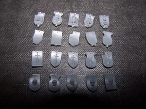 20 Space Marine Grey Knight Terminator Tilt Shields bits, 40K Games Workshop - Picture 1 of 1