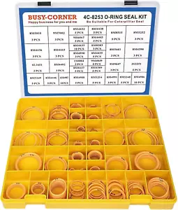 4C-8253 Dichtung O-Ring Set, Silikon 90, Hydraulikschlauchverschraubung Orings, passend für CAT Ca - Bild 1 von 5