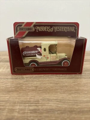 MATCHBOX MODELS OF YESTERYEAR SCALE 1/35 Y3 1912 MODEL T FORD CARNATION TANKER. - Image 1 of 4