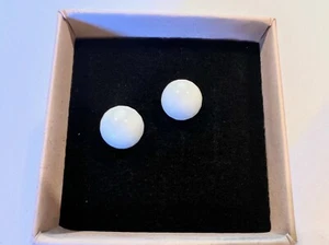 ORECCHINI in ARGENTO 925 e AGATA BIANCA - Foto 1 di 1