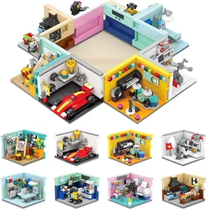 Toy Building Set, Friends House Collection 8 Packs Home Building Blocks Model Ki - Picture 1 of 9