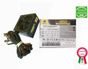 ALIMENTATORE COMPUTER FISSO 650W CORSAIR CMPSU-650 TX - Imagen 1 de 1