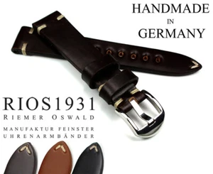 18mm /16 Shell Cordovan RIOS1931 Germany robust Vintage Retro Look BAND Uhrband - Picture 1 of 12