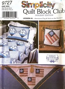 Simplicity Quilt Block Club Lesson #4 Holiday Edition Pattern 9727 UNCUT - Picture 1 of 2
