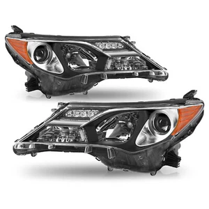 For 2013-2015 Toyota RAV4 RAV-4 Headlights Headlamps RH&LH Passenger and Driver - Picture 1 of 6