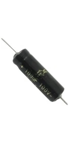 F&T 100uF 100VDC Axial Electrolytic Capacitor Tube Amplifier Capacitor 7 pieces - Picture 1 of 2