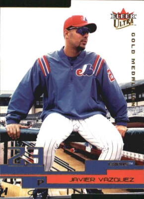 2003 Ultra Gold Medallion #6 Javier Vazquez - NM-MT ID:11636 - Image 1 of 2