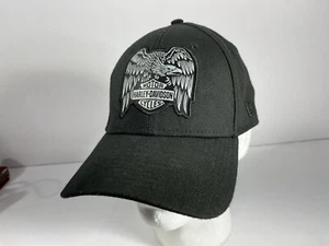 Cappello Berretto Harley Davidson Flex Fit Large XL Nuova Era 39Thirty Eagle Bar Shield Logo - Foto 1 di 7