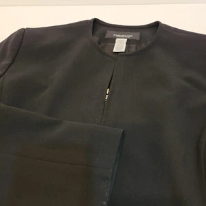 Jones New York, schwarze elegante Jacke mit Reißverschluss, Größe 10P - Bild 1 von 5