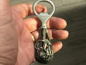Vintage Aucello Sterling Silver Handled Bottle Opener, Worth a Look! - Picture 1 of 15