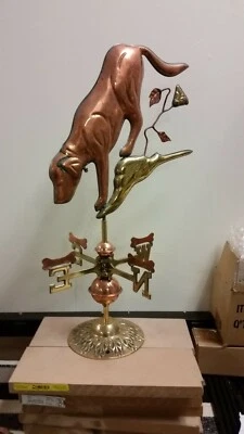 LABRADOR RETRIEVER COPPER INDOOR WEATHERVANE/STAND INCLUDED.Incredible value !! - Image 1 of 2