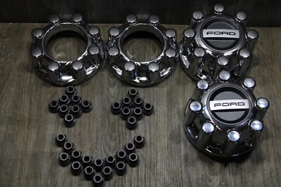 Ford F250 2005-2026 juego de tapas centrales cromadas 4 tacos de inc Ford originales de fábrica Foto 1 de 4