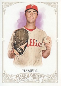 2012 Topps Allen and Ginter Philadelphia Phillies Baseball Card #179 Cole Hamels