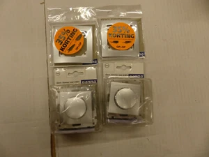 POSTEN 2x Tronic Dimmer 2x 1-Fach Rahmen Abdeckung Silber Unterputz UP Elektro - Picture 1 of 4