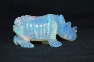 Carved Gemstone Rhinoceros 44 Grams 2.5"X 1.25" LD0520 C - Picture 1 of 4