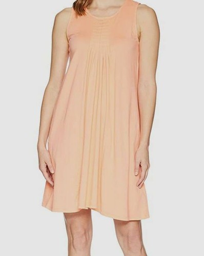 Abito tubino plissettato in jersey senza maniche arancione Supreme mod o doc $102 taglia M