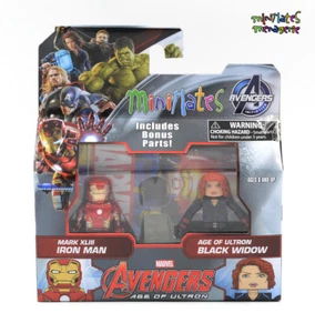 Marvel Minimates TRU Avengers Age of Ultron Movie XLIII Iron Man & Black Widow - Picture 1 of 1