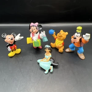 LOT OF  DISNEY Various MICKEY MOUSE & FRIENDS Goofy Pooh Jasmine PVC FIGURE TOY - Picture 1 of 11