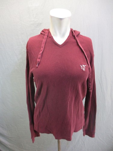 VETEMENTS Felpa sportiva Vans taglia S donna rossa manica lunga con cappuccio 7W 484