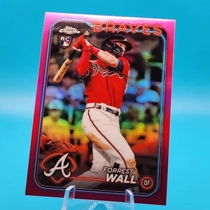 Forrest Wall 2024 Topps Chrome #176 RC Pink Refractor - Braves - Picture 1 of 2