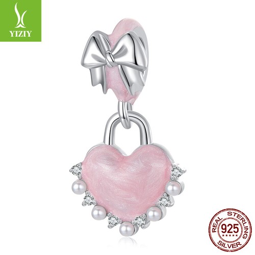 VALENTINO Ciondolo nodo fiocco cuore argento 925 unico moda braccialetto regalo gioielli