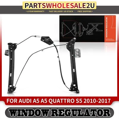 Regulador de ventana eléctrica delantero izquierdo para Audi A5 A5 Quattro S5 2010-2017 sin motor Foto 1 de 4