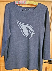 Damen Pro Line NFL Arizona Cardinal Pullover XL grau mit Silberfäden - Bild 1 von 10