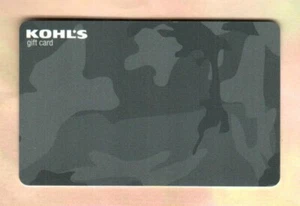 KOHL'S Gray Camouflage ( 2004 ) Gift Card ( $0 ) - Picture 1 of 1